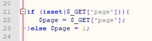 Код с переменной $_GET