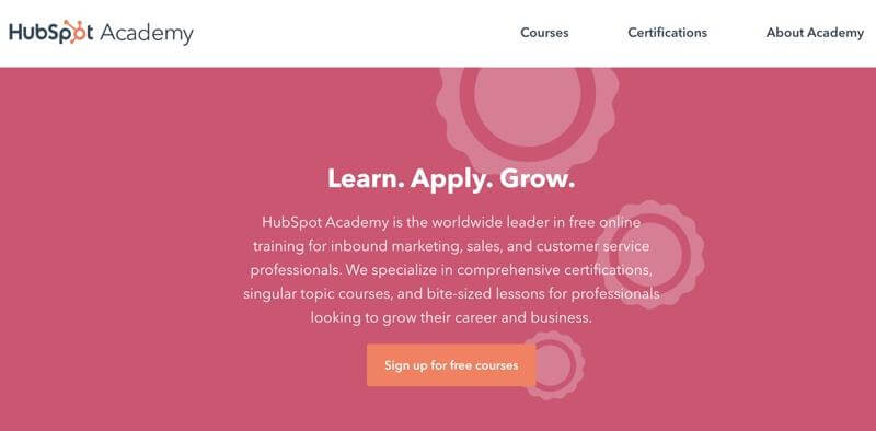 HubSpot Academy предлагает бесплатное обучение