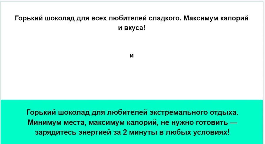 Очевидно, что второй вариант, разработанный с учетом потребностей целевой аудитории, будет более эффективным. Иллюстрация автора автора