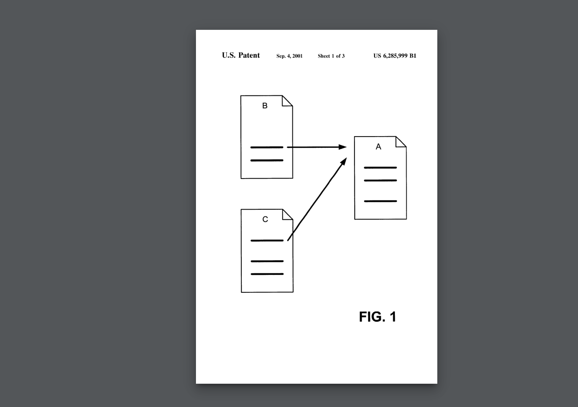 Схема как две страницы передают свой вес другой (упрощено)