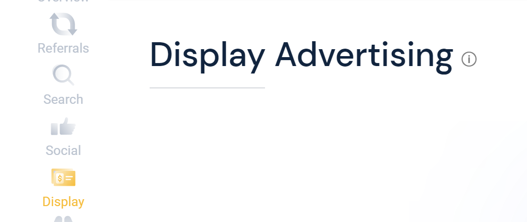 Если конкурент использует медийную рекламу, данные об этом будут в отчете Display Advertising