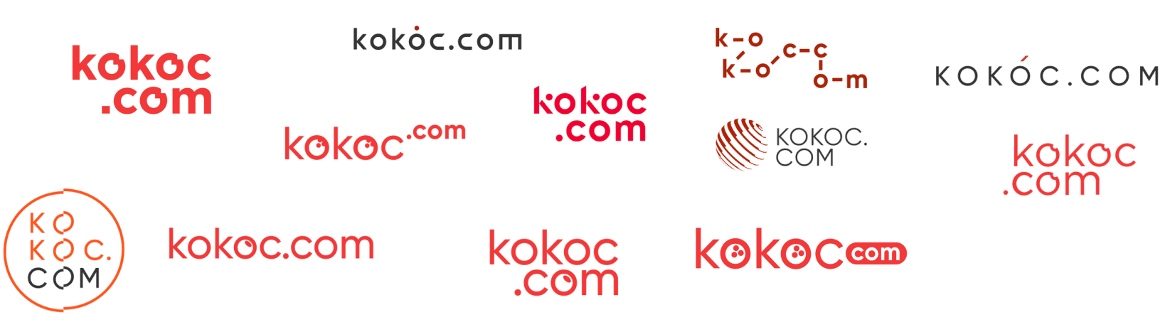 Стартовые варианты на внутреннем конкурсе — логотип Kokoc мог быть таким